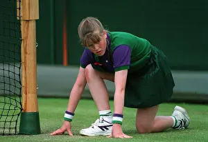 Wimbledon Prints: BALL GIRL WIMBLEDON TENNIS CHAMPIONSHIPS 05 July 1993