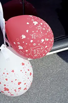 Hell Prints: Balloons fastened to a Car - Romance - Message - Love