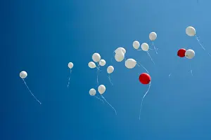 Balloons released in memory of those no longer with us