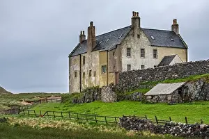 Sutherland Prints: Balnakeil House, 18th century mansion near Durness