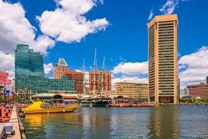 Baltimore, Maryland, USA Skyline on the Inner Harbor in the daytime