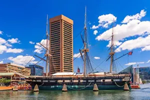 Baltimore, Maryland, USA Skyline on the Inner Harbor in the daytime