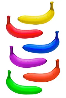 Bent Prints: bananas colorful colors concept