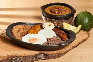 Colombian Prints: Bandeja paisa, a typical dish in the Antioqueña region of Colombia