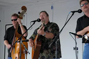 Band Prints: One of the bands Randy Waller and the Country Gentlemen play at the bluegrass festival in Deale