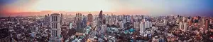 Bangkok Aerial view, above Sukhumvit and Thonglor district in Thailand