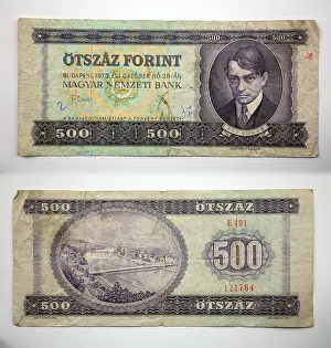 Viajar Prints: Bank notes from Hungary, florentinus forint's