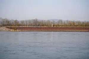 Stone Park Prints: Bank of a river in Bavaria Photographed in detail