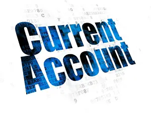 Ecommerce Prints: Banking concept: Current Account on Digital background