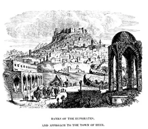 Banks of the Euphrates, and approach to the Town of Beer (Engraved by Byfield) from the book Travels in Mesopotamia