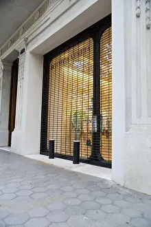 Paseo Prints: BARCELONA, CATALONIA, SPAIN - 2024, April 19th: Luxury stores at Passeig gracia Barcelona