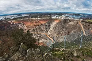 Leicester Prints: Bardon Hill Quarry. From the summit of Bardon Hill. Leicestershire