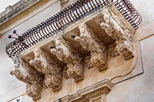Supporting Prints: Baroque balcony, Palazzo Nicolaci Di Villadorata
