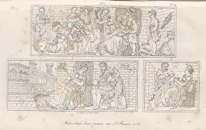 Urban Design Prints: Bas-reliefs from a house located at 80 Rue St-Romain, plate 14