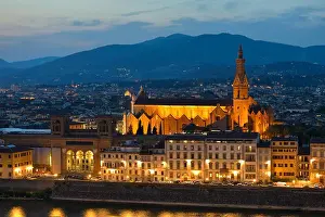 Santa Croce Prints: Basilica di Santa Croce Holy Cross is the principal Franciscan church in Florence