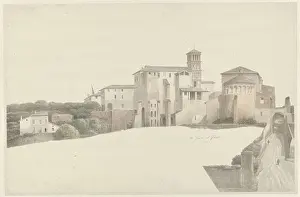 Historical Church Prints: Basilica and Monastery of Santi Giovanni and Paolo in Rome