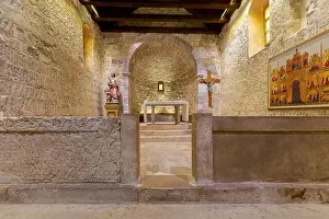 Crucifix Prints: The Baska tablet inside church of St