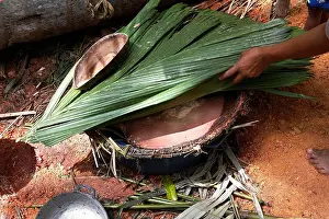 Craft Industry Prints: Basket made by Warao Woman, Indians living in Orinoco Delta
