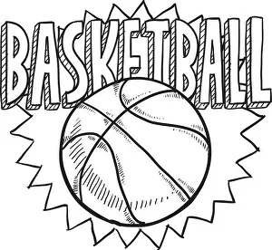 Throw Prints: Basketball sketch