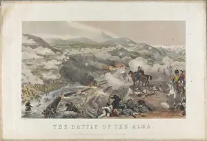Siege Prints: The Battle of the Alma on September 20, 1854. Museum: PRIVATE COLLECTION
