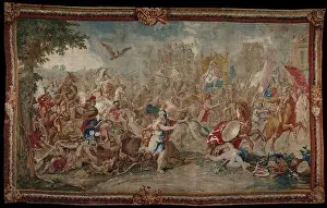 Tapestry Prints: The Battle of Arbela 1669 by Charles Le Brun
