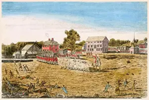 18th Century Prints: The Battle of Lexington, April 19th 1775