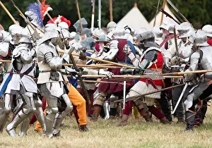 Hell Prints: Battle scene re-enactment at Bosworth Field in Leicestershire