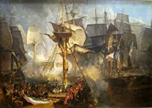 Napoleonic Wars Prints: The Battle of Trafalgar by Joseph Mallord William Turner