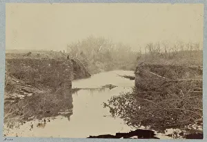 Stone Bridge Prints: Battlefield of Bull Run, ruins of the stone bridge, Civil War Photographs 1861-1865