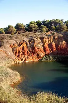 Quarry Prints: Bauxite Lake Cave in Otranto, Italy
