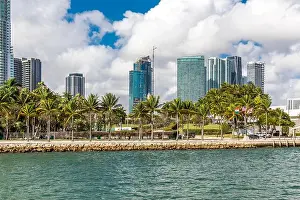 Domicile Prints: Bayfront Park with Skyline, Miamarina