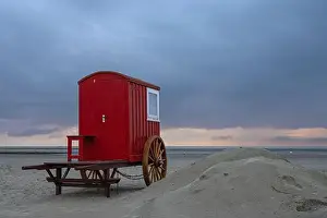 Non Urban Prints: Beach of Borkum, East Frisia, North Sea in Lower Saxony, Germany