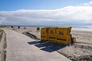 Non Urban Prints: Beach of Borkum, East Frisia, North Sea in Lower Saxony, Germany
