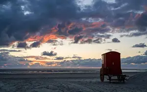 Non Urban Prints: Beach of Borkum, East Frisia, North Sea in Lower Saxony, Germany