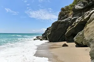 Treetop Prints: Beach of Los Naranjos in Santa Marta by Tayrona National Park in Colombia