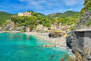 Images Dated 21st May 2016: Beach of Monterosso al Mare, Cinque Terre, Liguria, Italy