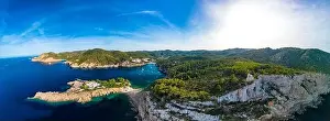 Sant Prints: beach of Port Sant Miquel on the north shore of Ibiza island in Spain