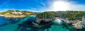 Sant Prints: beach of Port Sant Miquel on the north shore of Ibiza island in Spain