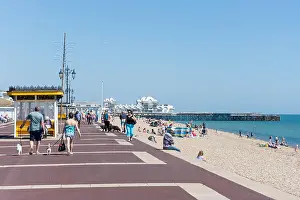 Resorts Prints: Beach promenade and South Parade Pier
