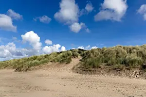 Coastal View Prints: Beach sanddunes at Instow in North Devon