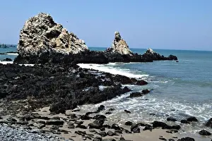 Bluff Prints: Beach in YACILA. Department of Piura.PERU