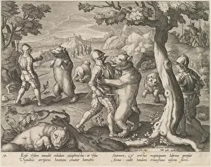 Bruges Prints: Bear Hunt, from the series Venationes Ferarum