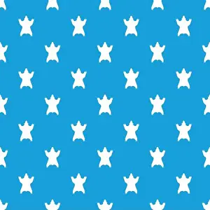 Woolen Prints: Bear skin pattern vector seamless blue