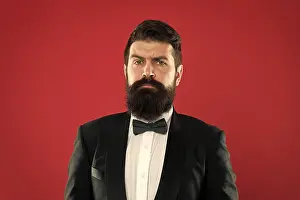 Formal Wear Prints: Bearded man in tuxedo and bow tie