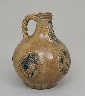 Glaze Prints: Beardman or Bellarmine jug 17th century German