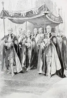 Coronation Prints: The Bearers of the Canopy over King George V