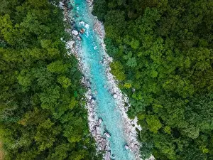Beautiful Alpine River Soca in Slovenia Triglav Park