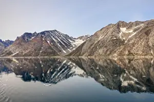 Glacial Prints: beautiful arctic landscape image of rocky mountains