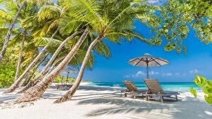 Images Dated 16th January 2017: Beautiful beach landscape. Summer holiday and vacation concept. Inspirational tropical beach