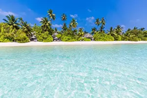 Beautiful beach landscape. Summer holiday and vacation concept. Inspirational tropical beach. Beach background banner